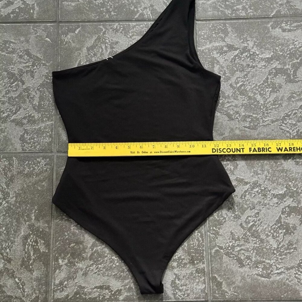 Luvalot Black One-Piece Bodysuit, Size USA: 4, Aus: Size 8 NWT One side Strap - Picture 3 of 4